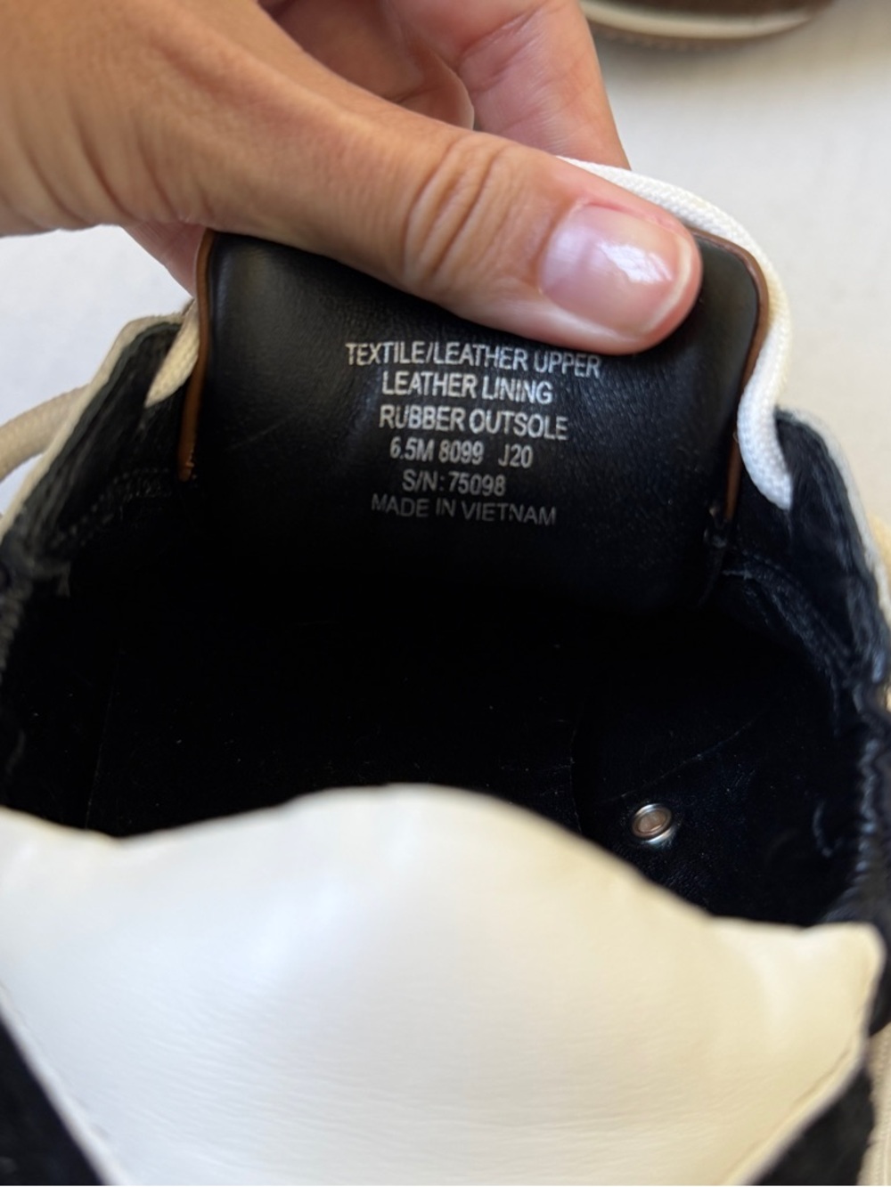 Tory Burch Sneaker Black / Brown and Ivory 6.5 - Picture 6 of 7
